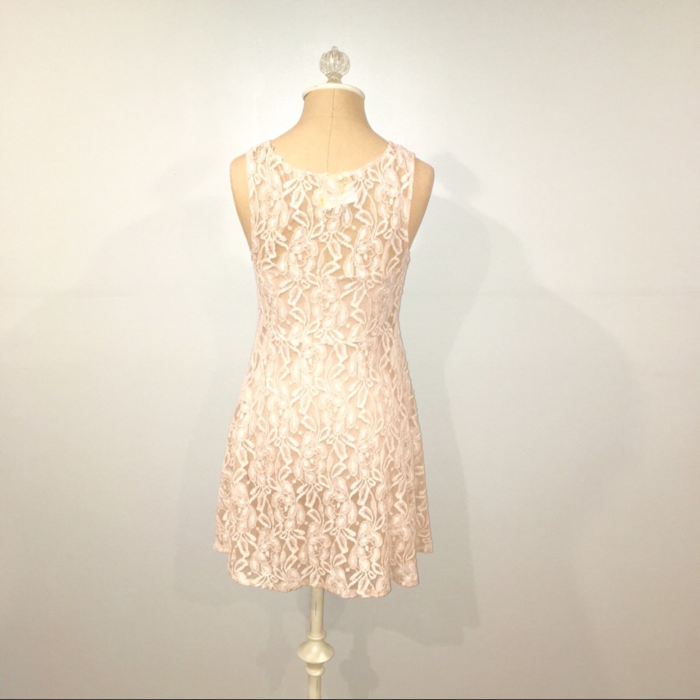Free People Miles of Lace Alabaster Cream Dress - Picture 5 of 5